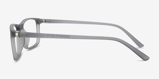 Sullivan Matte Gray PlasticEyeglass Frames from EyeBuyDirect, Side View
