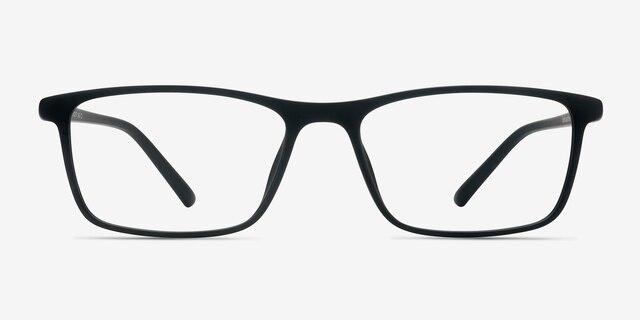 Sullivan Matte Black PlasticEyeglass Frames from EyeBuyDirect, Front View