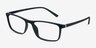 Sullivan Matte Black PlasticEyeglass Frames from EyeBuyDirect, Angle View
