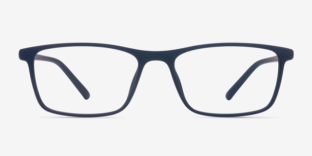 Sullivan Matte Navy PlasticEyeglass Frames from EyeBuyDirect, Front View