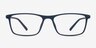 Sullivan Matte Navy PlasticEyeglass Frames from EyeBuyDirect, Front View