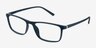 Sullivan Matte Navy PlasticEyeglass Frames from EyeBuyDirect, Angle View