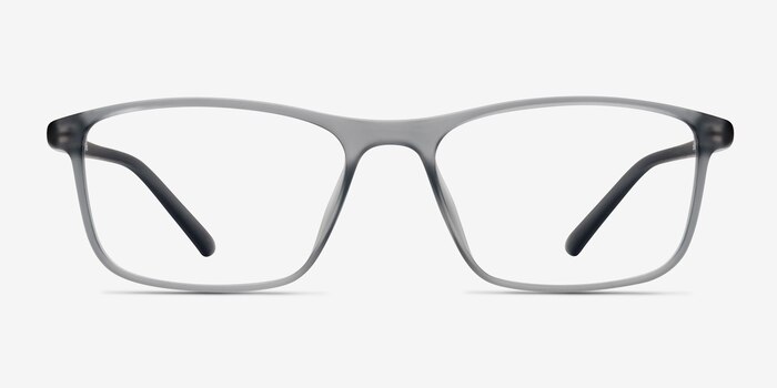 Wyoming Matte Gray Plastic Eyeglass Frames from EyeBuyDirect