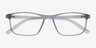 Wyoming Matte Gray PlasticEyeglass Frames from EyeBuyDirect, Closed View