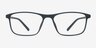 Wyoming Matte Black PlasticEyeglass Frames from EyeBuyDirect, Front View