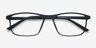 Wyoming Matte Black PlasticEyeglass Frames from EyeBuyDirect, Closed View