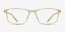 Wyoming Matte Cream PlasticEyeglass Frames from EyeBuyDirect, Front View