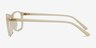 Wyoming Matte Cream PlasticEyeglass Frames from EyeBuyDirect, Side View