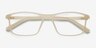 Wyoming Matte Cream PlasticEyeglass Frames from EyeBuyDirect, Closed View