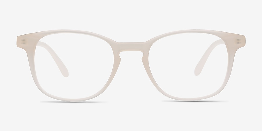 Monday Square Matte White Full Rim Eyeglasses | Eyebuydirect