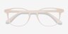 Monday Matte White PlasticEyeglass Frames from EyeBuyDirect, Closed View