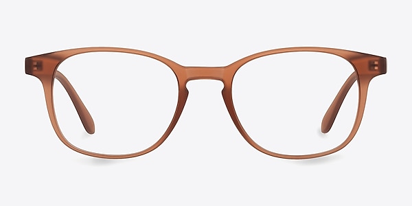 Monday Matte Brown Plastic Eyeglass Frames
