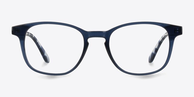 Monday Blue PlasticEyeglass Frames from EyeBuyDirect, Front View