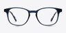 Monday Blue PlasticEyeglass Frames from EyeBuyDirect, Front View