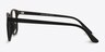 Monday Matte Black PlasticEyeglass Frames from EyeBuyDirect, Side View