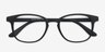 Monday Matte Black PlasticEyeglass Frames from EyeBuyDirect, Closed View