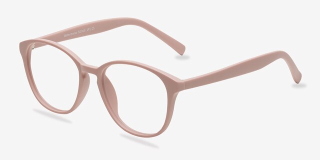 Watermelon Light Pink PlasticEyeglass Frames from EyeBuyDirect, Angle View