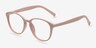 Watermelon Light Pink PlasticEyeglass Frames from EyeBuyDirect, Angle View