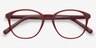 Watermelon Dark Burgundy PlasticEyeglass Frames from EyeBuyDirect, Closed View