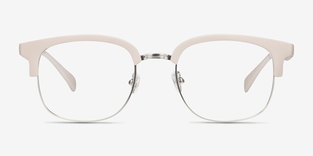 Yokote Gray Plastic-metalEyeglass Frames from EyeBuyDirect, Front View