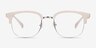 Yokote Gray Plastic-metalEyeglass Frames from EyeBuyDirect, Front View