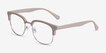 Yokote Gray Plastic, MetalEyeglass Frames from EyeBuyDirect, Angle View