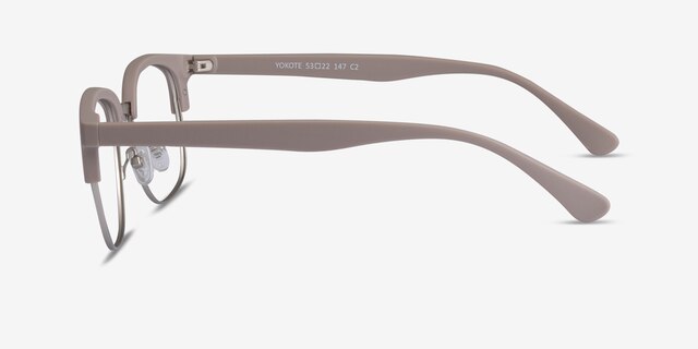 Yokote Gray Plastic-metalEyeglass Frames from EyeBuyDirect, Side View