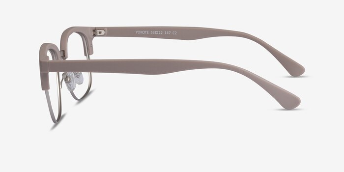 Yokote Gris Plastic-metal Montures de lunettes de vue d'EyeBuyDirect