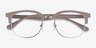 Yokote Gray Plastic-metalEyeglass Frames from EyeBuyDirect, Closed View