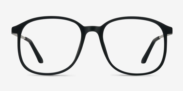 Ithaca Matte Black Plastic Eyeglass Frames from EyeBuyDirect