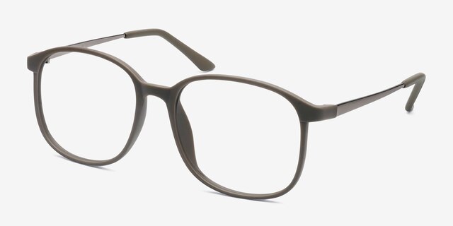Ithaca Matte Green PlasticEyeglass Frames from EyeBuyDirect, Angle View