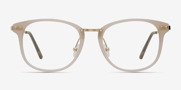 Cosmo Matte Beige Métal Montures de lunettes de vue