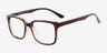 November Brown Clear PlasticEyeglass Frames from EyeBuyDirect, Angle View