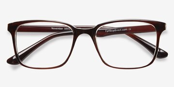 Brown Clear  November -  Légèreté Plastique Lunettes de vue