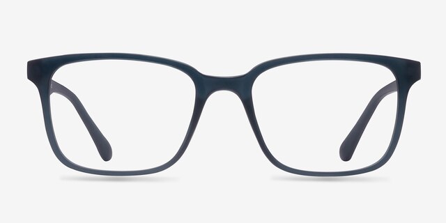 November Matte Navy PlasticEyeglass Frames from EyeBuyDirect, Front View