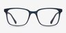 November Matte Navy PlasticEyeglass Frames from EyeBuyDirect, Front View