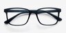 November Matte Navy PlasticEyeglass Frames from EyeBuyDirect, Closed View