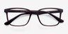 November Matte Burgundy PlasticEyeglass Frames from EyeBuyDirect, Closed View