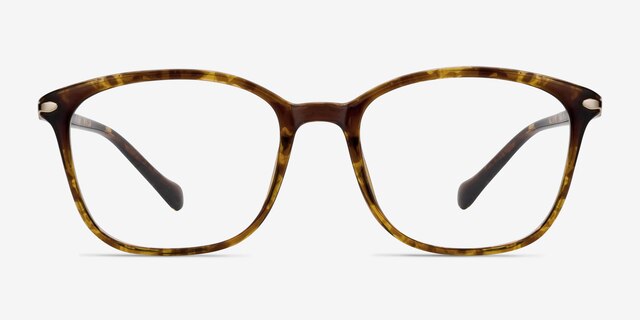 Nola Brown PlasticEyeglass Frames from EyeBuyDirect, Front View