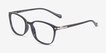 Nola Black MetalEyeglass Frames from EyeBuyDirect, Angle View