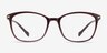 Nola Dark Red PlasticEyeglass Frames from EyeBuyDirect, Front View