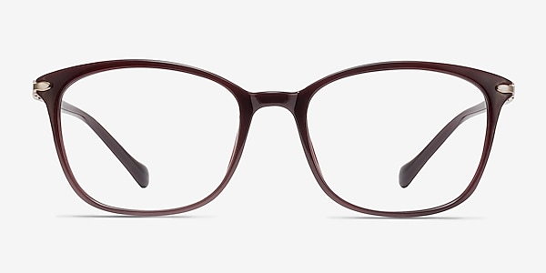 Nola Dark Red Plastic Eyeglass Frames