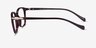 Nola Dark Red PlasticEyeglass Frames from EyeBuyDirect, Side View