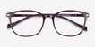 Nola Dark Red MetalEyeglass Frames from EyeBuyDirect, Closed View