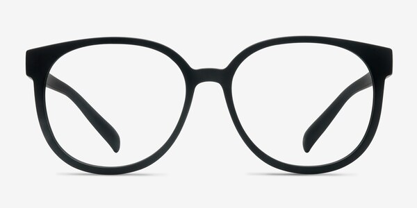 Kilt Matte Black Plastic Eyeglass Frames