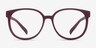 Kilt Matte Coral PlasticEyeglass Frames from EyeBuyDirect, Front View