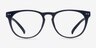 Brick Lane Matte Navy PlasticEyeglass Frames from EyeBuyDirect, Front View
