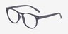 Brick Lane Matte Navy PlasticEyeglass Frames from EyeBuyDirect, Angle View