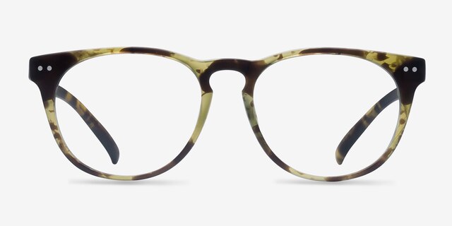 Brick Lane Matte Tortoise PlasticEyeglass Frames from EyeBuyDirect, Front View