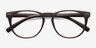 Brick Lane Matte Brown PlasticEyeglass Frames from EyeBuyDirect, Closed View
